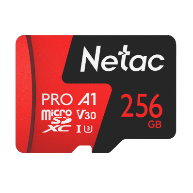 Netac  256GB  P500 Extreme Pro Series MicroSD Cards